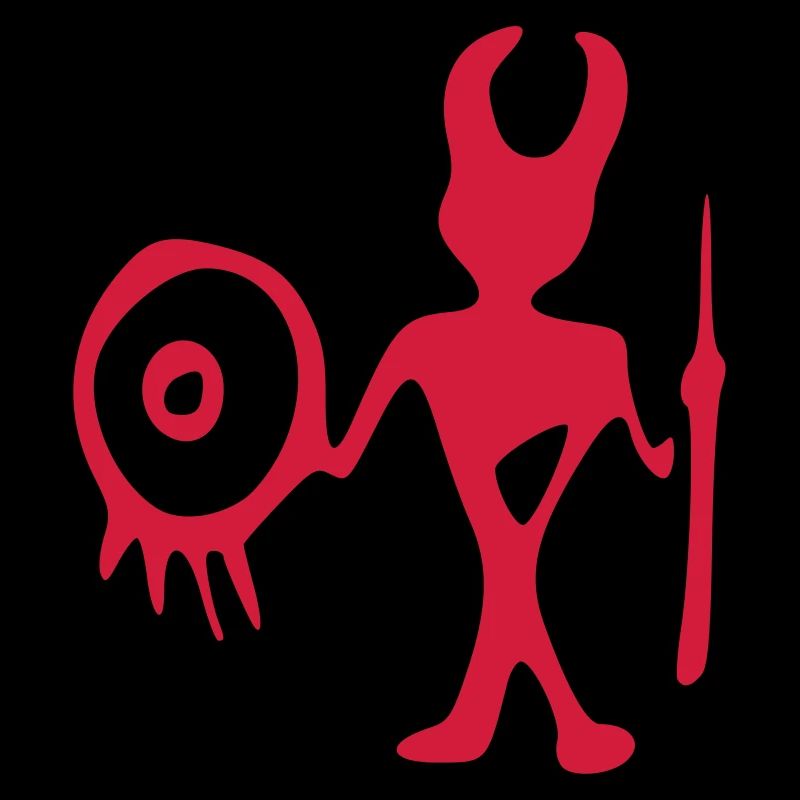 petroglyphe jäger vektor