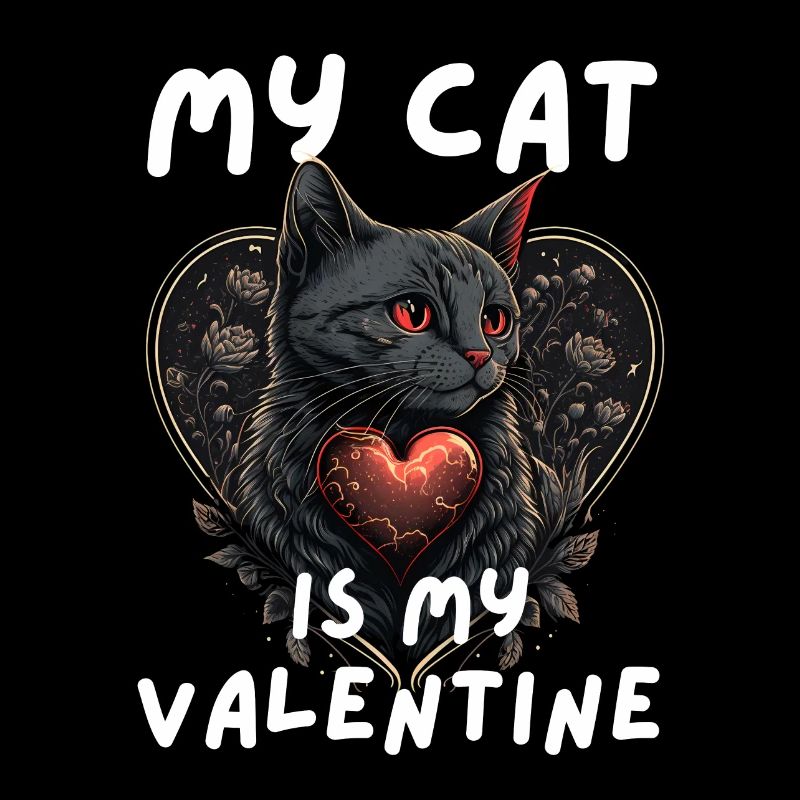 Valentinstag-Katze