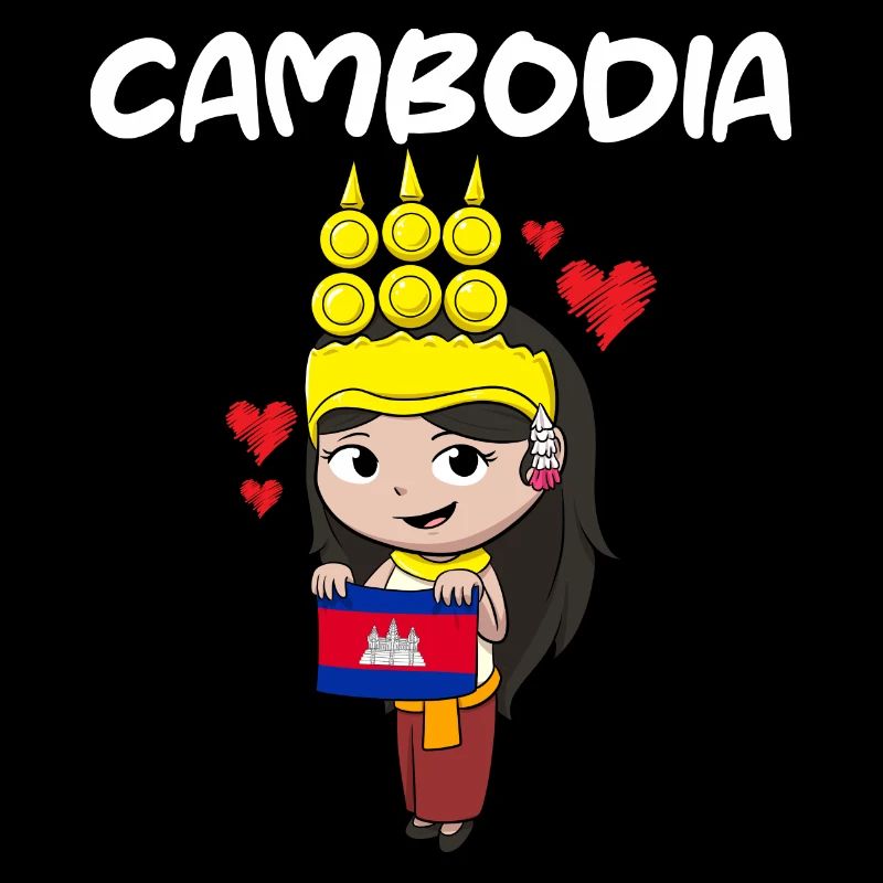 Cambodia Flag Dance Khmer Apsara I Gift