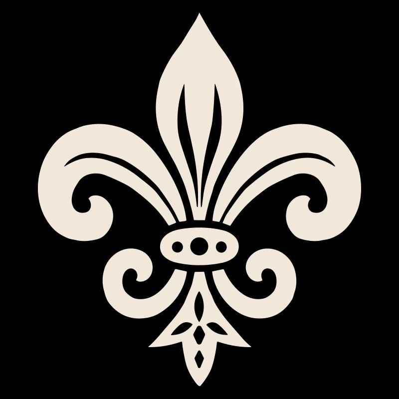 Schlichtes Fleur de lis Design