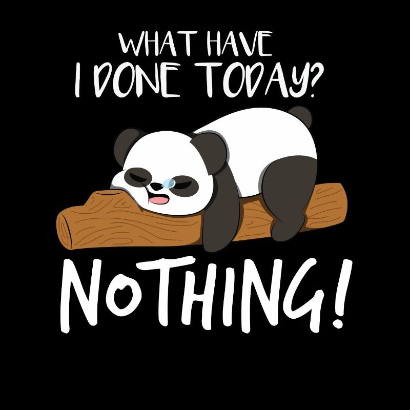 Nichts Tun Panda Schlafen