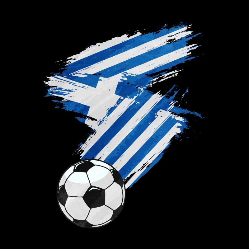 Drapeau de la Grèce de football