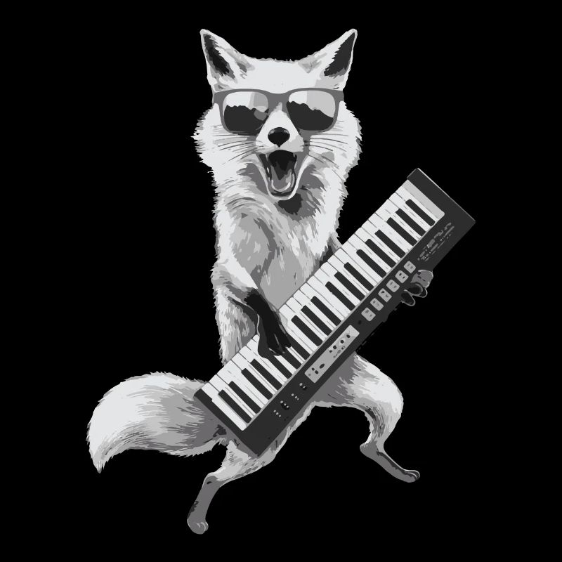 Cadeau pour clavier Fox Keytar