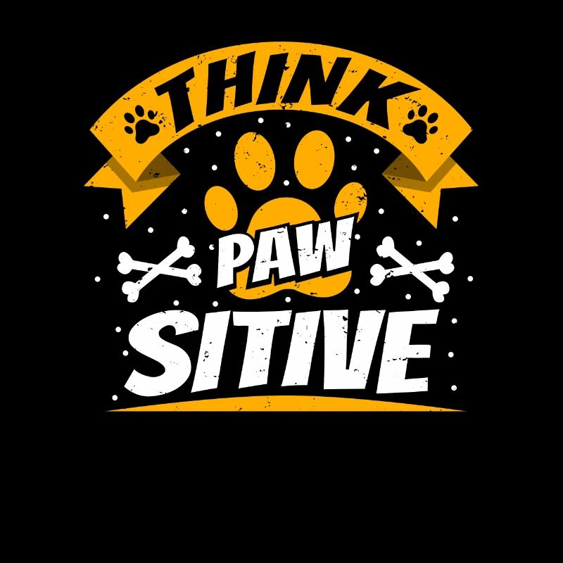Think Paw Sitive Shirt Geschenk