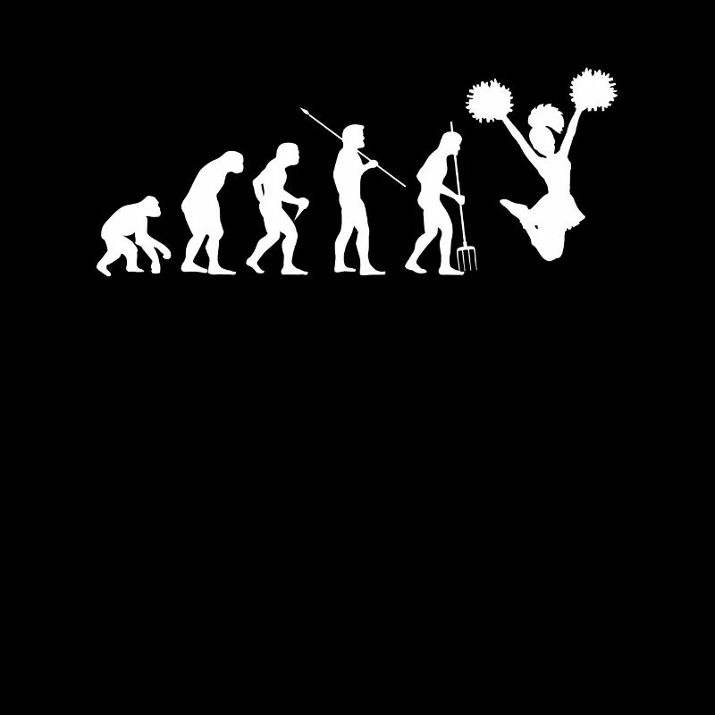 Cadeau de chemise de pom-pom girl Evolution