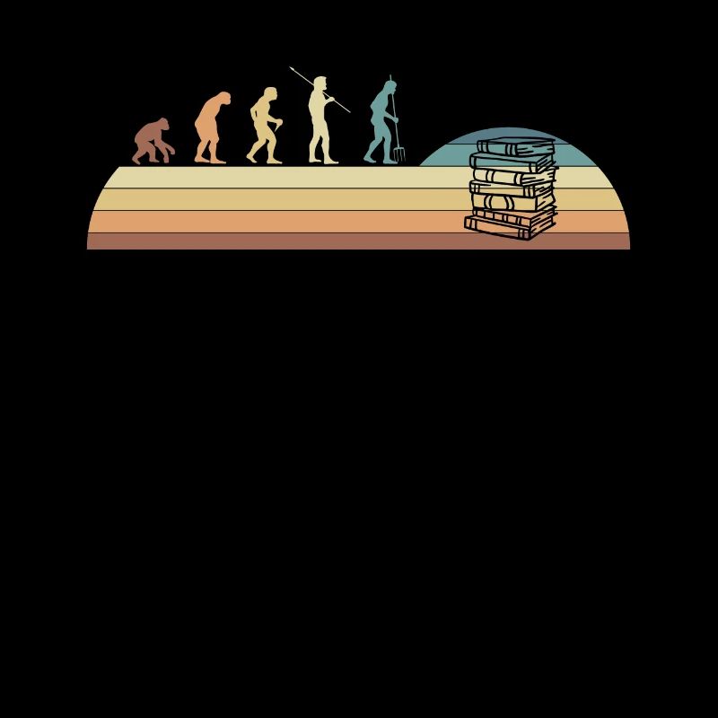 Evolution Vintage Retro Bücher Bibliothek