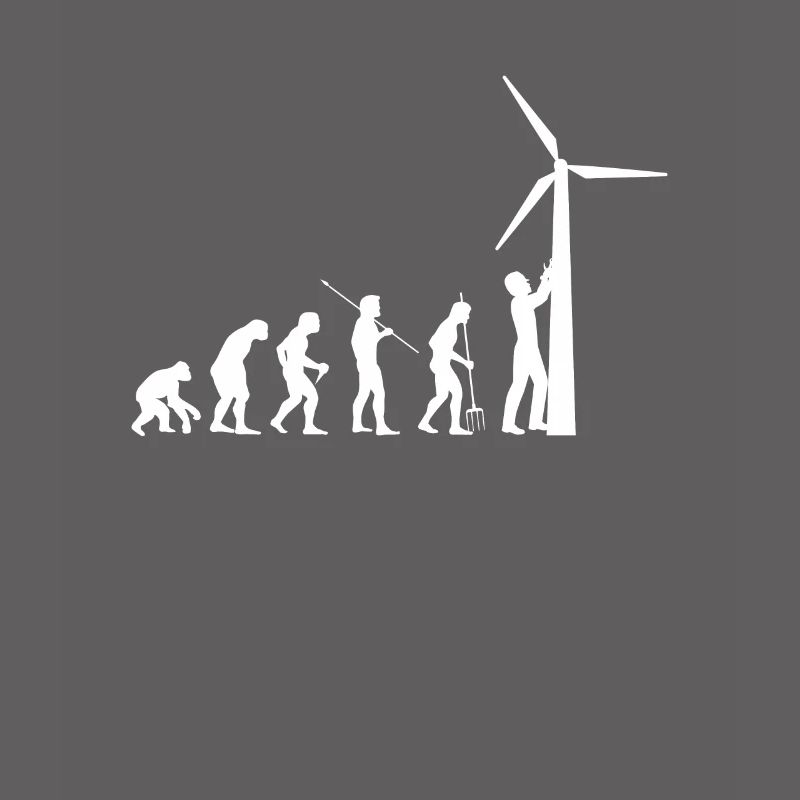 Evolution Windrad Windenergie Shirt Geschenk