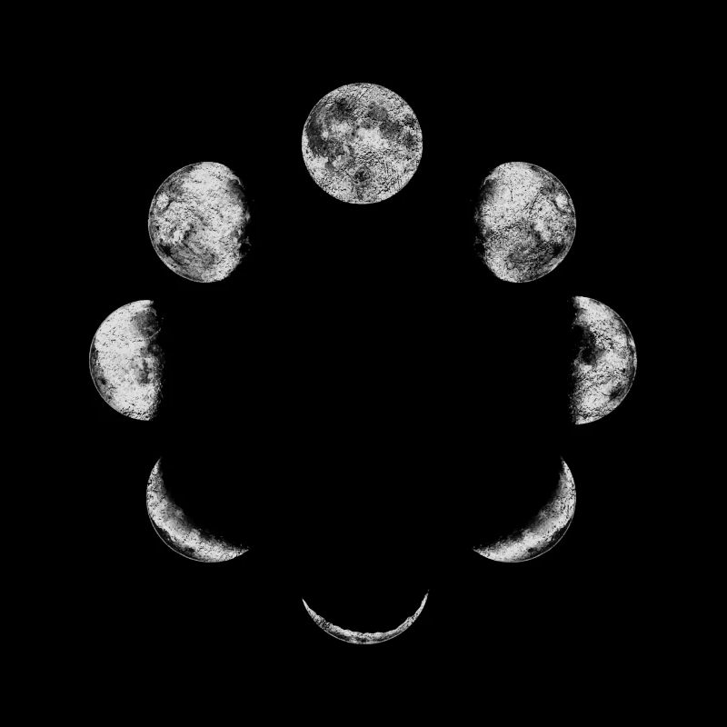 Moon phase gift moon crescent moon full moon night