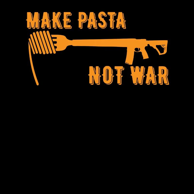Pasta Pasta Rifle Fork War Statement Gift