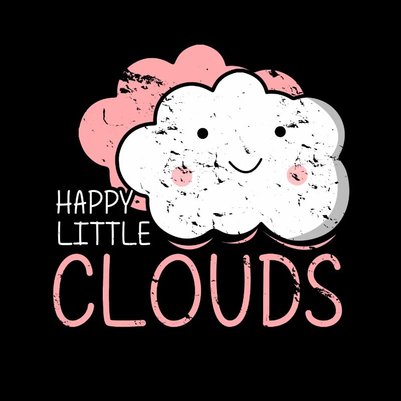 Happy Little Clouds Geschenk Süß Kinder Mädchen