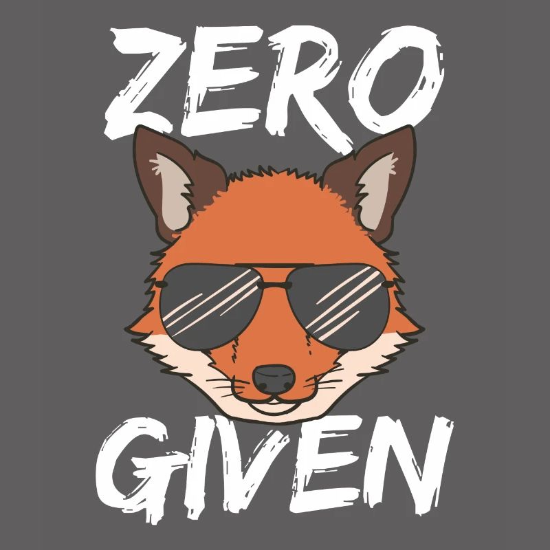 Fuchs Sonnenbrille Zero Fox Given Tshirt Geschenk