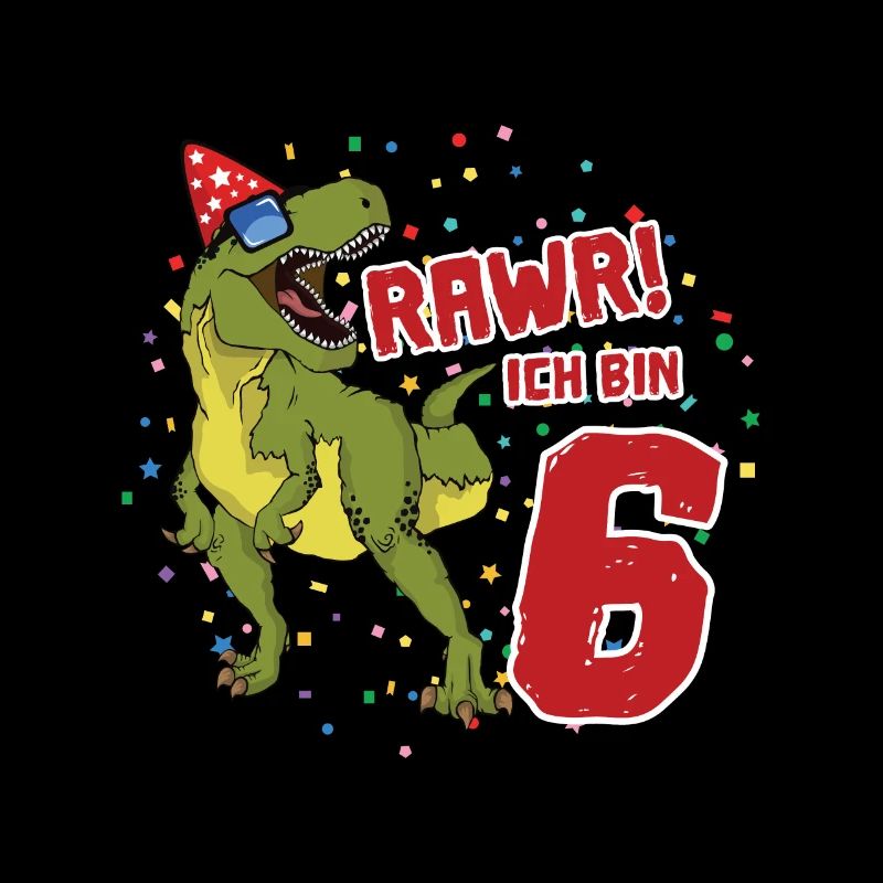 6. Geburtstag Dinosaurier Geburtstags Geschenk