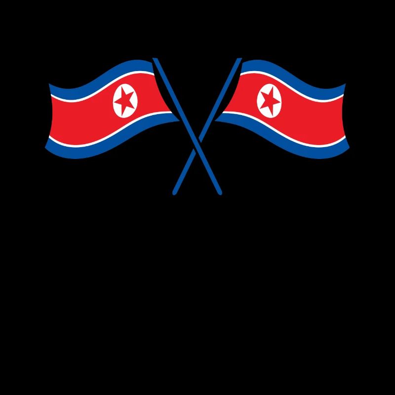 Corée du Nord Drapeau Corée Drapeau Asie