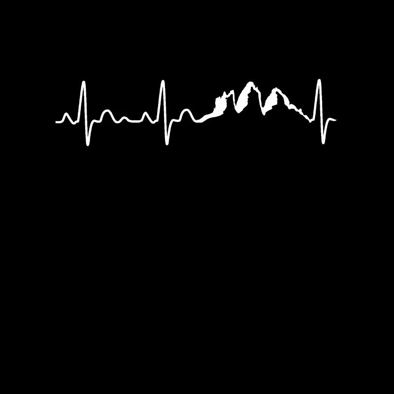 Three Peaks Mountains Heartbeat Mountains gift