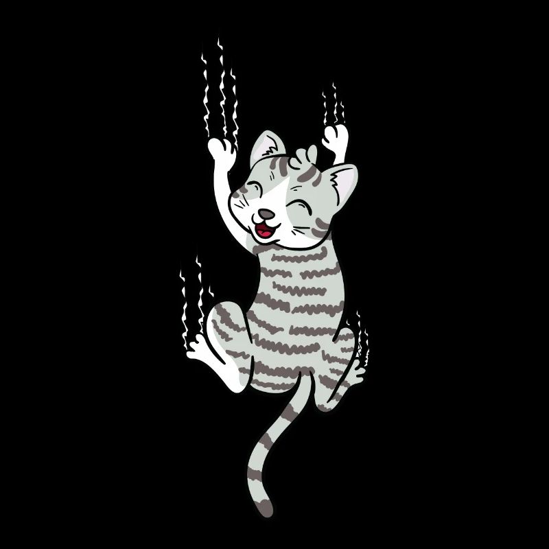 Scratching Cat Scratching Funny Gift