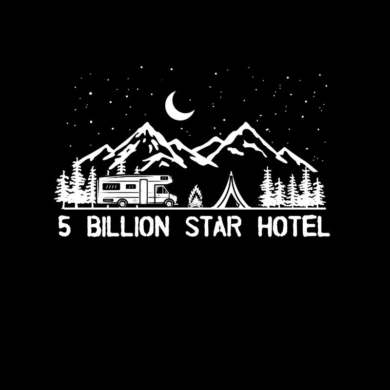 5 Billion Star Hotel Camper Camping Gift