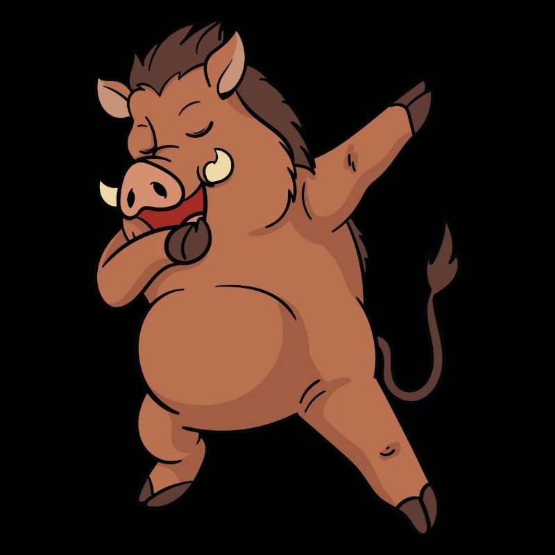 Warthog Dabbing Dance Dancing Funny Gift