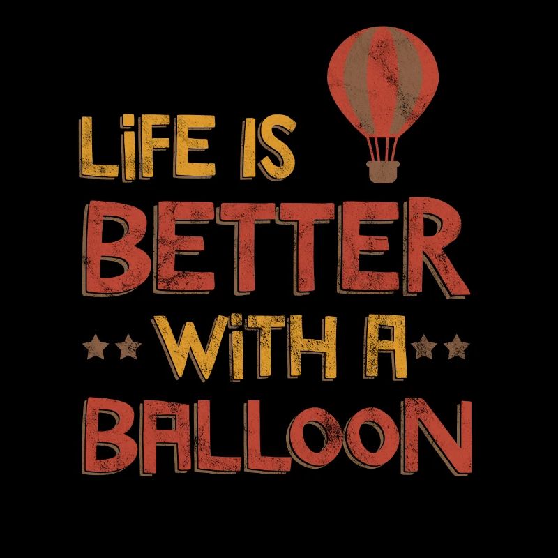Ballonfahrer Pilot Heißluftballon Sprüche Geschenk
