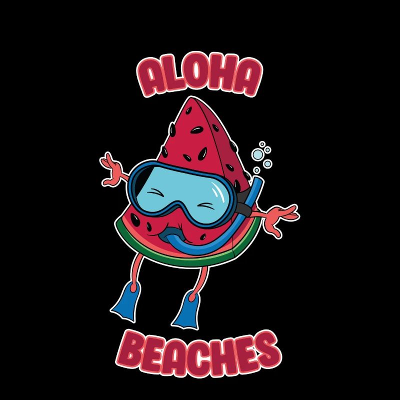 Pastèque Aloha Plages Diverses vacances à la plage
