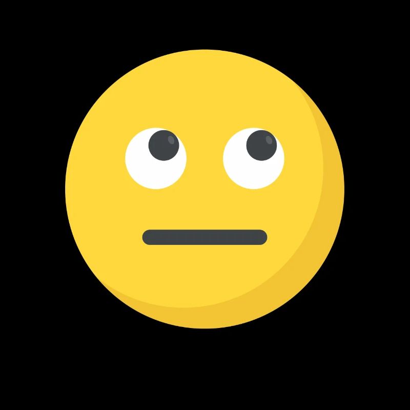 Funny Eye Roll Emoticon Cute Rolling Eyes