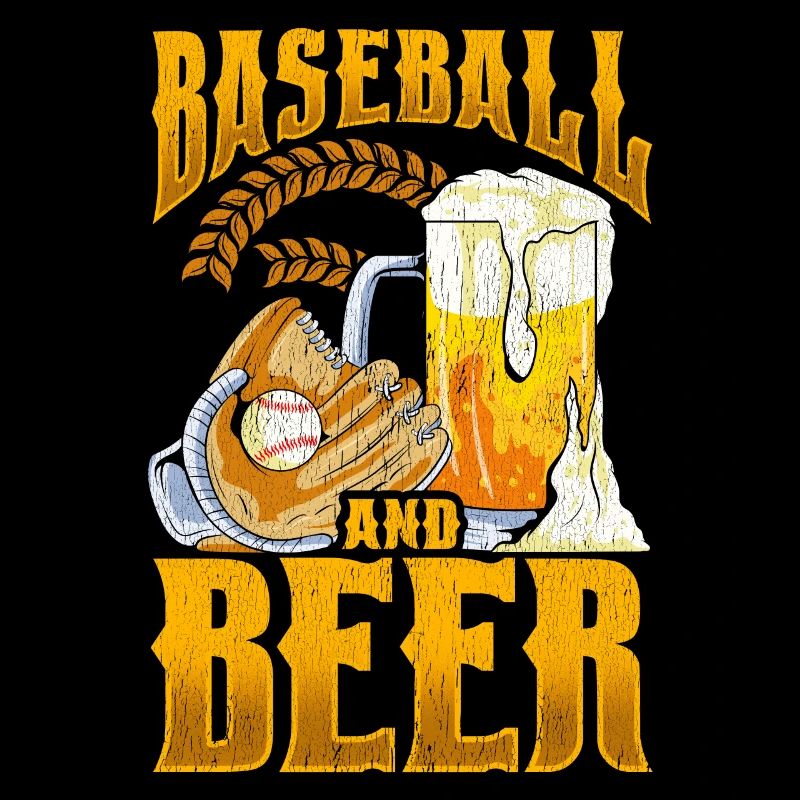 Fantastischer Baseball und Bier machen den perfekten Tag