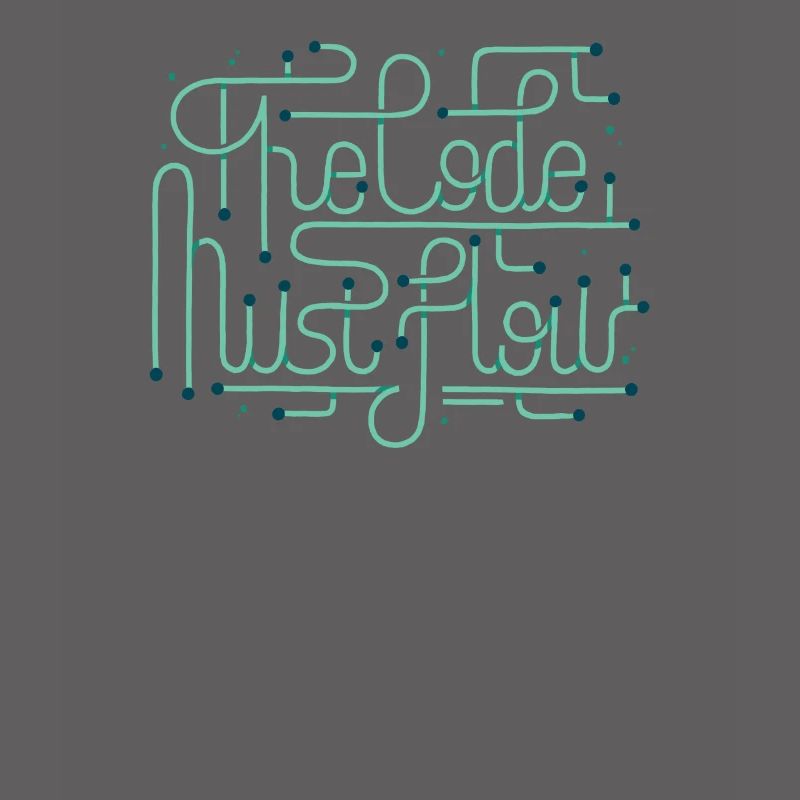 Programmiercodierer Entwicklercode muss fließen