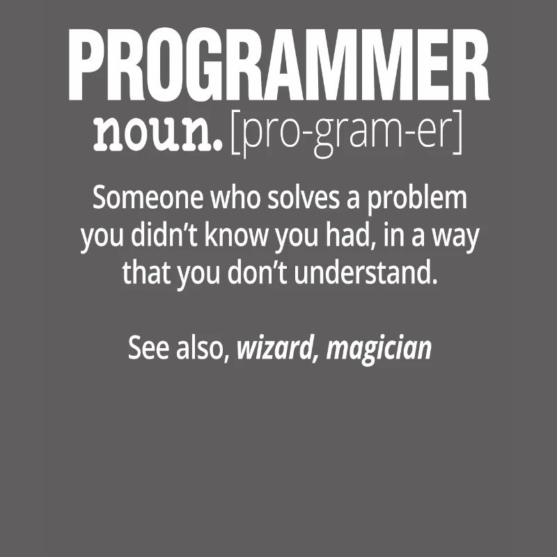 Programmer Noun Funny Software Engineer Coder