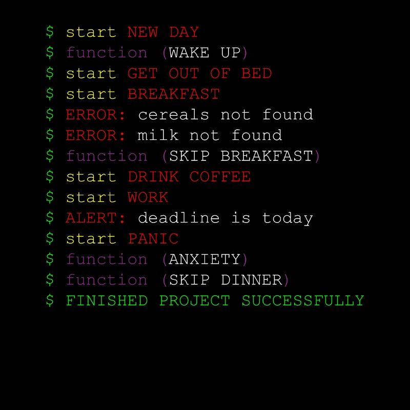 Méthode de fonction de code de blague du programmeur