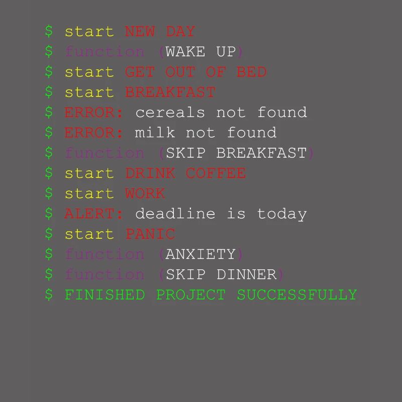 Méthode de fonction de code de blague du programmeur