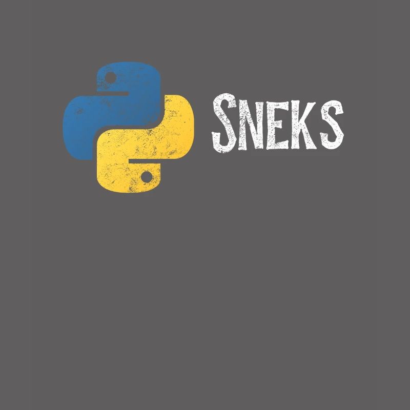 Funny Python Programmer Programming Distressed