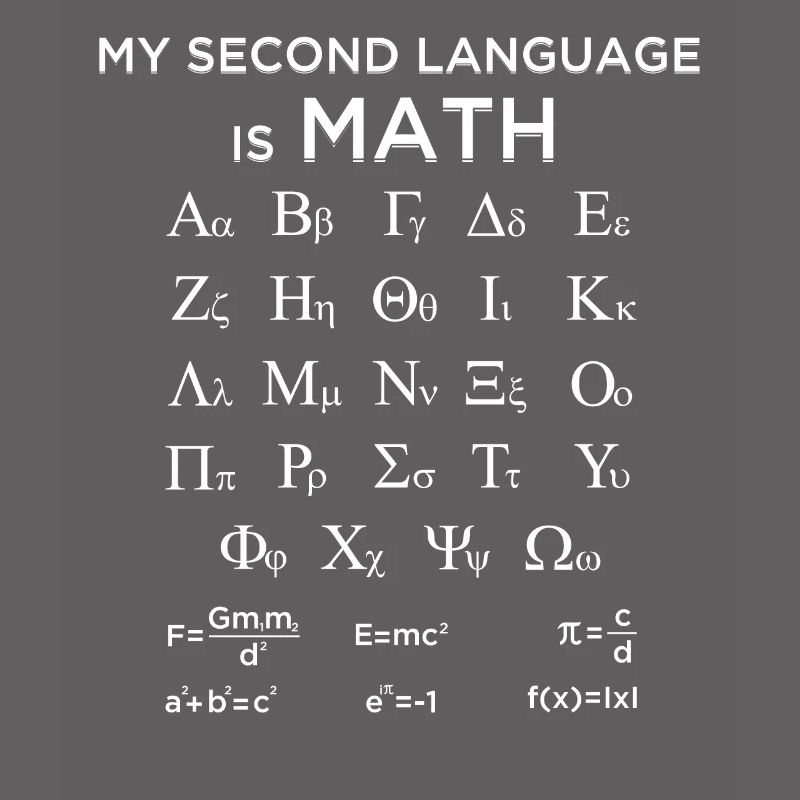 My Second Language Is Math Funny Mathematician