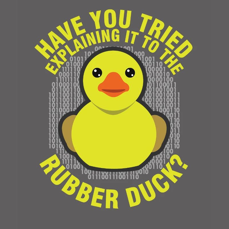 Funny Programming Rubber Duck for Debug Debugger