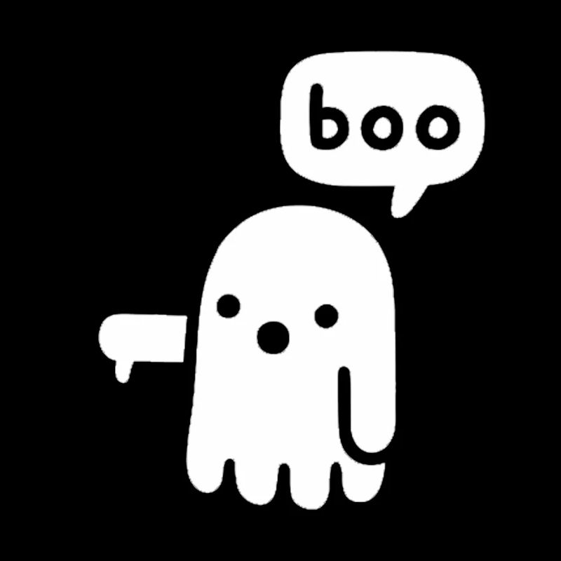 boo funny ghost for hallween
