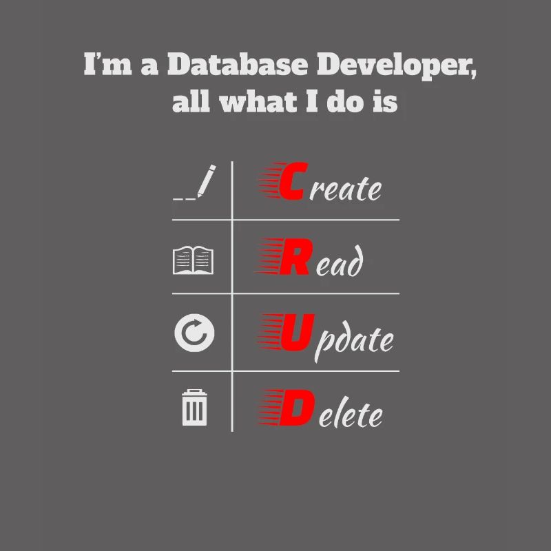 Database Developer, CRUD, Datenbanken, SQL, DBA