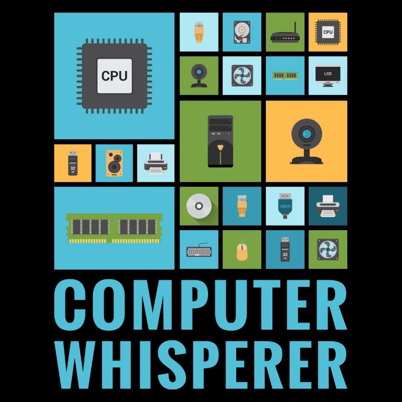 Ordinateur Whisperer Funny IT Tech Support Help Desk