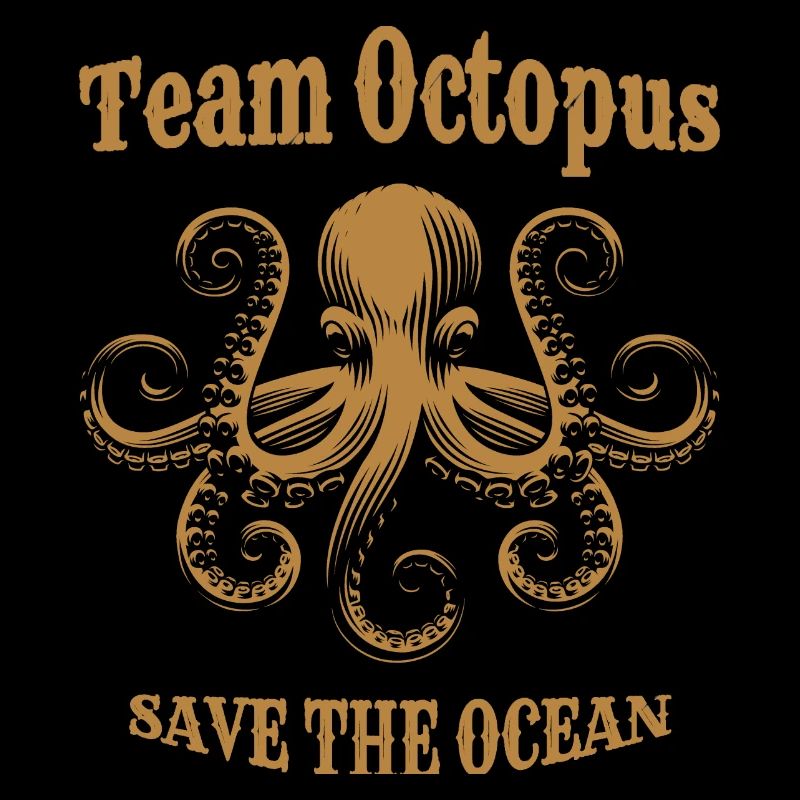 Team Octopus - Save the Ocean, Vintage Steampunk