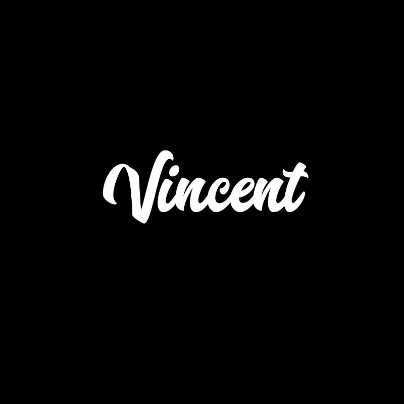 Vincent Custom Text Birthday Name