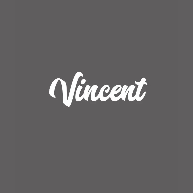 Vincent Custom Text Geburtstagsname