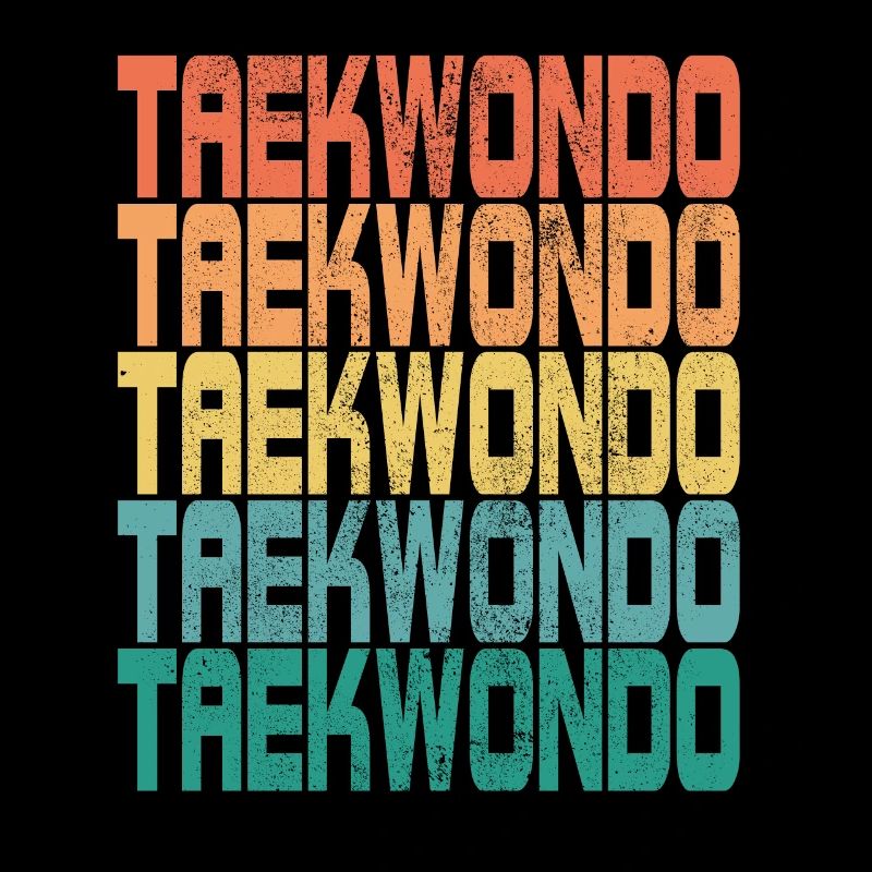 Tae kwon do Taekwondo Spruch Retro Geschenk