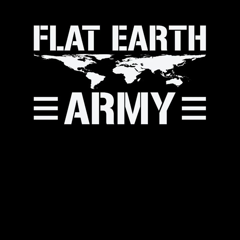 Flache Erde – Armee-Statement