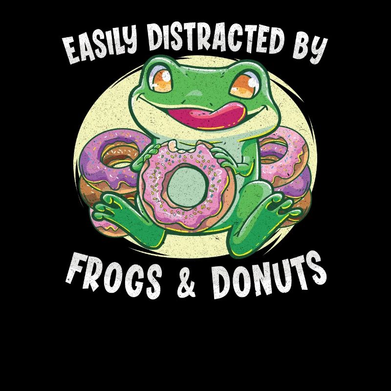 Donut Doughnut Frog Catcher Frog Hunter Funny Frog