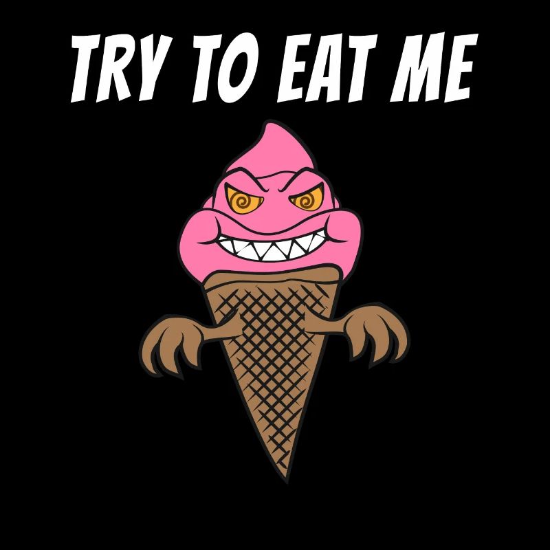 Drôle scary Ice Cream Cone Summertime Horror Spook