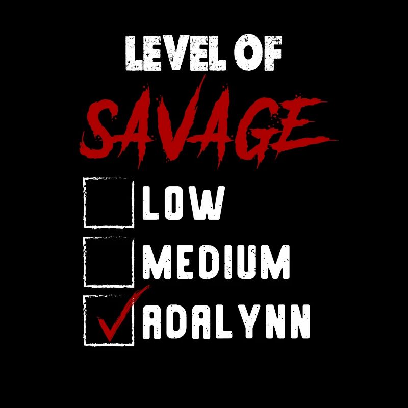 Niveau de Savage: ADALYNN Checkmark Novelty Custom