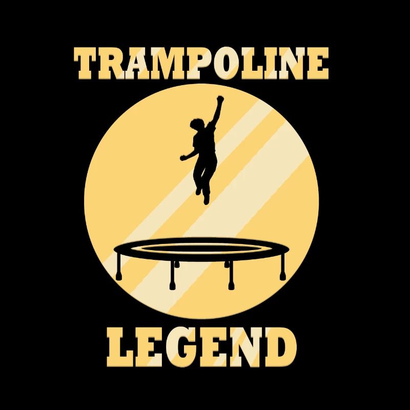 Professional Trampolinist Jumping Trampoline