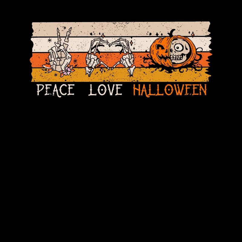 Lovers Funny Skeleton Pumpkin Lover Peace