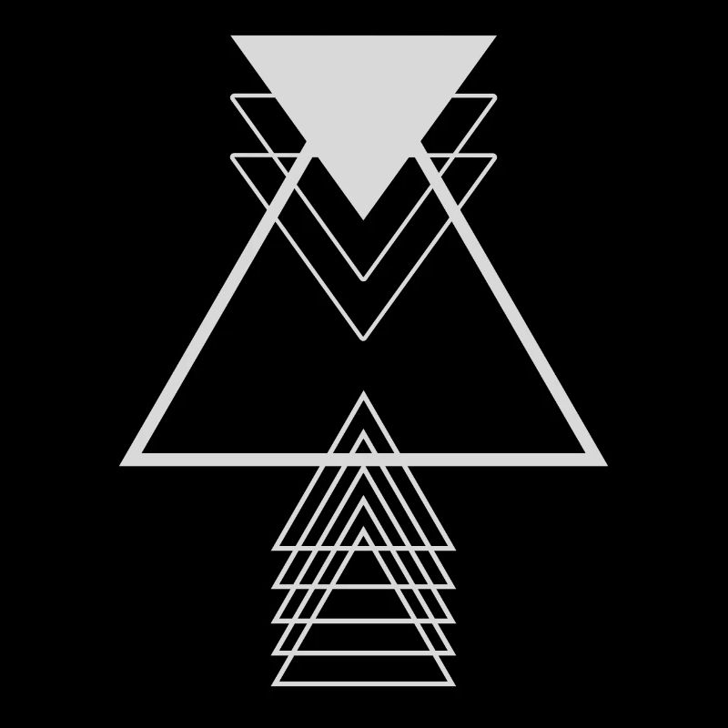 Triangles Grey Modern Minimalist Geometry Supe