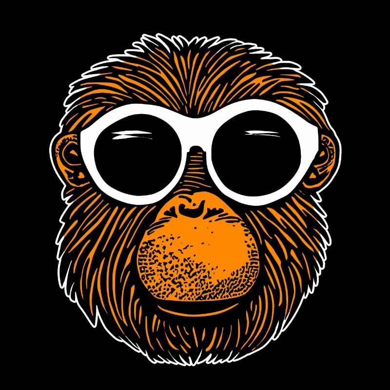 Affe mit Sonnenbrille