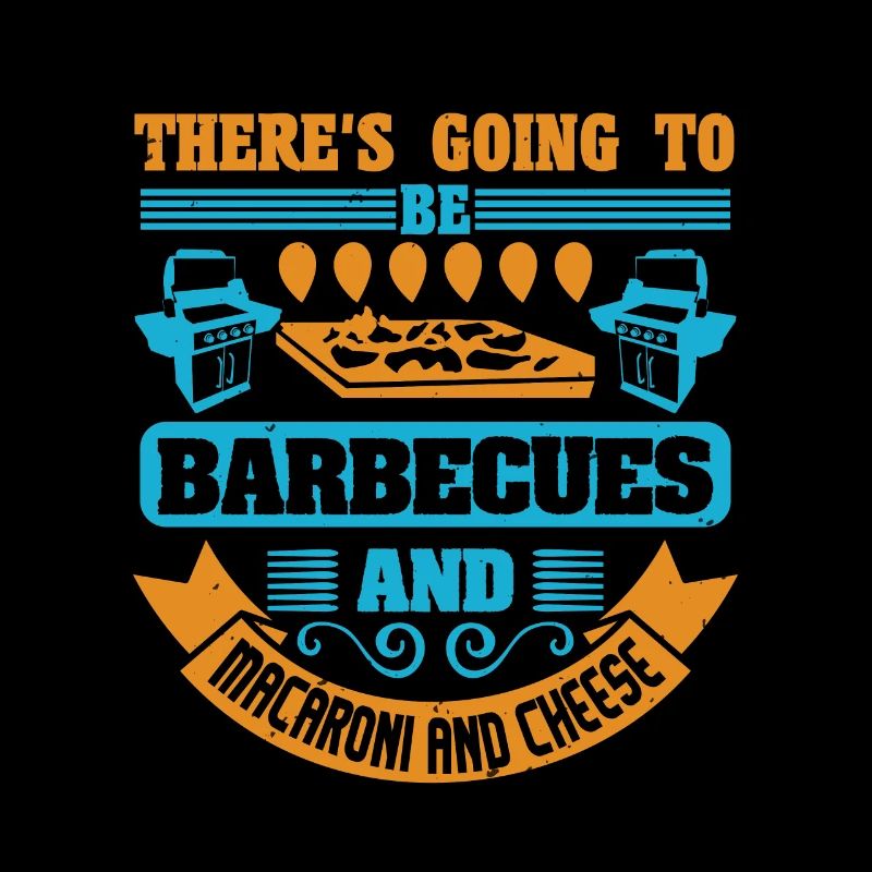 ES WIRD BARBECUE UND MAKKARONI UND