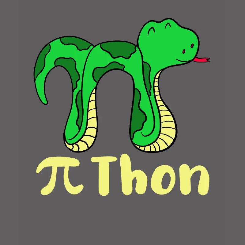 Drôle serpent pi jour math python science blague