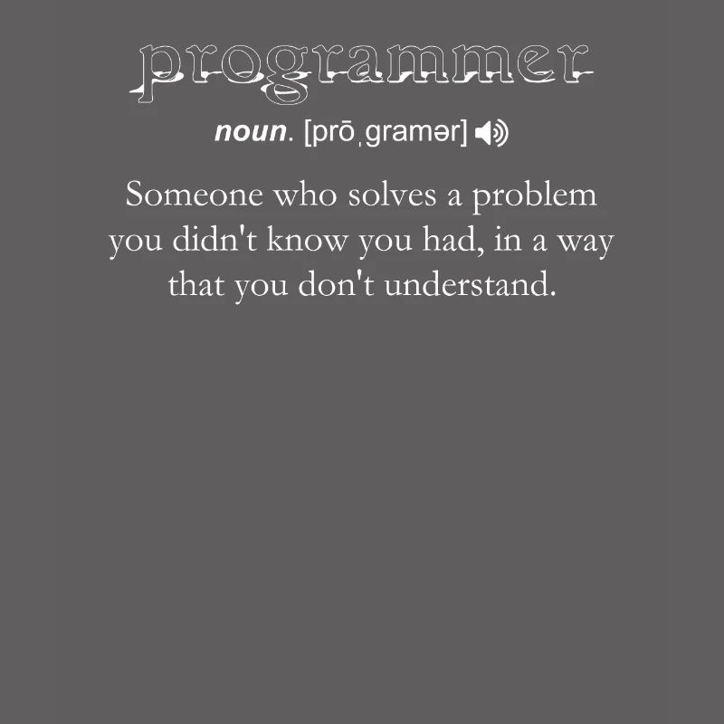 Programmierer Lustige Definition Codierung Humor Computer